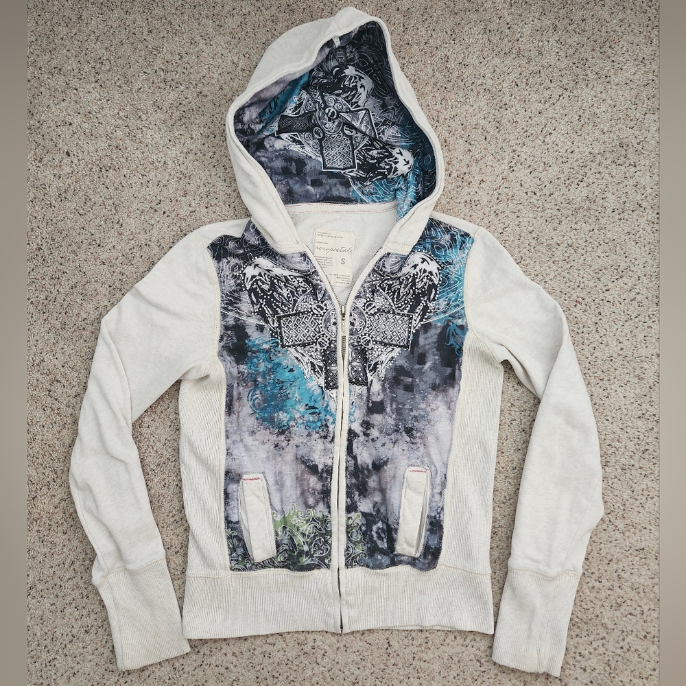 Aeropostale Y2k Rhinetone Hooded Jacket
